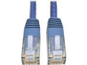 Tripp Lite Cat6 Gigabit Molded Patch Cable 15 ft. RJ45 M M 550MHz 24 AWG Blue 15 N200 015 BL