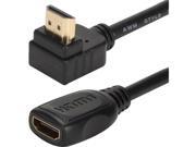 QVS 0.5ft Up-Angle High Speed HDMI Male to Female UltraHD 4K Flex Adaptor QVS 0.5ft Up-Angle High Speed HDMI Male to Female UltraHD 4K Flex Adaptor
