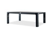 3M MS85B Adjustable Monitor Stand for Monitors and Laptops Height Adjusts from 1.7 in to 5.5 in Black