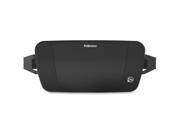 Fellowes PlushTouch Back Support Comfortable Adjustable Strap Durable Buckle Closure 12 x 3.8 x 7.9 Black