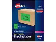 Avery High Visibility Neon Shipping Labels