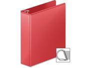 Heavy Duty D Ring View Binder w Extra Durable Hinge 2 Cap Red
