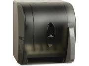 Hygienic Push Paddle Roll Towel Dispenser Translucent Smoke