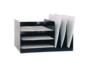 Desk File 6 shelf Vertical Horiz. 14 Wx11 Dx7 3 4 H BK