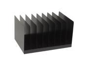 Vertical Desk File Steel 8 Slots 8 x14 1 4 x11 Black