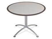 Iland Table Dura Edge Round Seated Style 42 Dia X 29h Gray silver