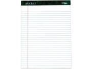Docket Ruled Perforated Pads 8 1 2 X 11 3 4 White 50 Sheets 6 pack