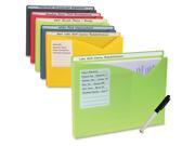 C Line Products Write on Poly File Jackets Assorted 11 X 8 1 2 10 PK