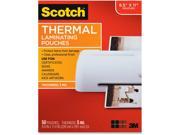 Letter Size Thermal Laminating Pouches 5 Mil 11 1 2 X 9 50 pack