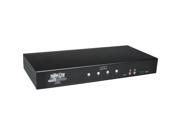 Tripp Lite B002 DUA4 Network 4 Port DVI USB Audio KVM Switch Desktop Black Retail