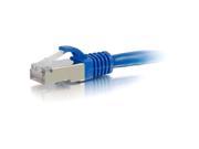 C2g C2g 1ft Cat6a Snagless Shielded stp Network Patch Cable Blue