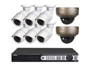 Q See QT848 8R3 2 Q see Video Surveillance System 8 x Network Video Recorder Camera H.264 Formats 2 TB Hard