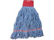 Impact Products Cotton Synthetic Blend Saddle Type Looped End Wet Mop with Tailband