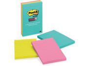 Post it Miami Coll. Super Sticky Ruled Notes