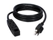 QVS 3-Outlet 3-Prong 6ft Power Extension Cord