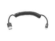 Tripp Lite M100 004COIL BK Black USB Sync Charge Coiled Cable with Lightning Connector M M