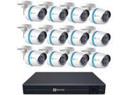 EZVIZ 16H 1080p Video Security System with 3TB HDD and 12 1080p PoE Cameras