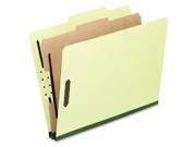 Four Section Pressboard Folders Legal 2 5 Tab Light Green 10 box