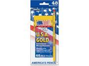 The Write Dudes USA Gold American Wood Pencils
