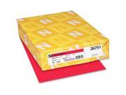 Exact Brights Paper 8 1 2 X 11 Bright Red 20lb 500 Sheets