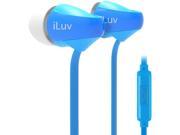 iLuv Blue PPMINTSBL Peppermint Talk In ear Earbuds with Microphone