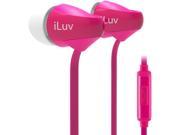 iLuv Pink PPMINTSPK Peppermint Talk In ear Earbuds with Microphone