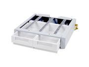 Ergotron 97 991 Styleview Sv Supplemental Storage Drawer Double Mounting Component Drawer Module Lockable Medical Gray White Cart Mountable