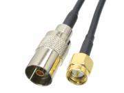 1pc Cable 6inch IEC PAL DVB T female to SMA male plug RG174 RF Pigtail jumper cable