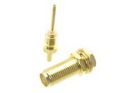 1pce Connector SMA female jack bulkhead solder for 1.13mm cable Straight 17mm