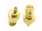 10pcs RP SMA female plug to MMCX male plug RF coaxial adapter connector