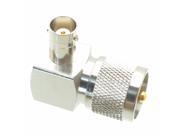 10pcs UHF PL259 male to BNC female right angle 90° RF adapter connector 16x16mm