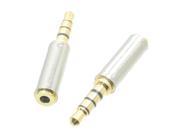 10pcs 3.5mm 1 8 Male Plug 3 channel to 2.5mm Female Jack Audio Video TRRS Adapter