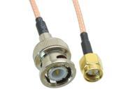 1pce Cable 8inch BNC male plug to SMA male plug RG316 RF Pigtail jumper cable