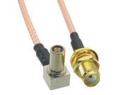 1pc Cable 6inch MS147 male right angle to SMA female nut RG316 Pigtail jumper cable