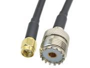 1pc Cable 6inch SMA male plug to UHF SO239 female jack RG58 RF Pigtail jumper cable