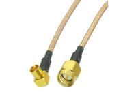 1pc Cable 6inch SMA male to MCX female right angle RG316 RF Pigtail jumper cable