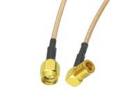 1pc Cable 6inch SMA male to SMB female right angle RG316 RF Pigtail jumper cable