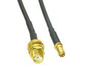 1pc Cable 6inch SMA female bulkhead to TS9 male gold RG174 RF Pigtail jumper cable