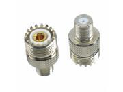 1pc Adapter converter SO239 UHF female to F TV female jack pin RF COAXIAL