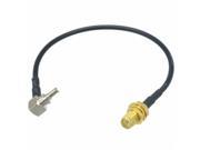1pce Cable CRC9 male right angle to RP SMA female plug RG174 cable jumper pigtail 3G modem 15CM