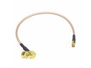1pce Cable 6inch SMA male 90° to MMCX male right angle RG316 Pigtail jumper cable