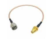 1pce Cable F male to RP SMA female PLUG center nut bulkhead RG316 cable jumper pigtail 20cm