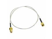 1pce Cable 20inch SMA male to SMA female bulkhead RG405 0.086 Pigtail jumper cable