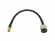 1pce Cable 8inch N male plug to RPSMA male jack KSR240 RF Pigtail jumper cable