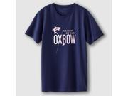 Oxbow Mens Short-Sleeved Silk-Screen Print T-Shirt Blue Size
