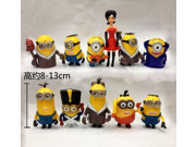 2015 New Despicable Me Precious Milk Dad 3 Minions Toys Ornament Christmas Gift Despicable Me doll Minion Decoration model 11 models of hand Office Decoration