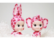 2pcs set Kewpie Sonny Angel Baby Dolls Set 2015 Kiss Lover Rabbit Doll Dreams Toys Sonny Angel Artist Baby 2pcs Set Gift
