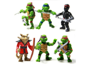 6 Pcs Set Teenage Mutant Ninja Turtles Tmnt Action Figures Toy Set Classic Collection