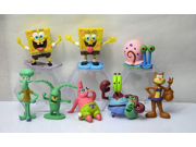 New 8 Pcs SpongeBob Squarepants Model PVC figures dolls Toys SpongeBob Figures Featuring Squidward Sandy Cheeks Patrick Star Mr. Krabs...