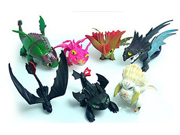How To Train Your Dragon 2 Toothless Battle Figure Child Gift Collection 7pcs set
